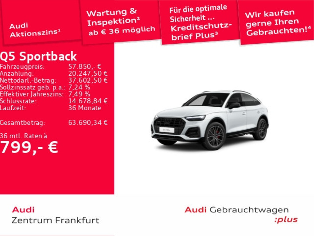 Audi Q5 Sportback Quattro S-Tronic Hybride 50 TFSI