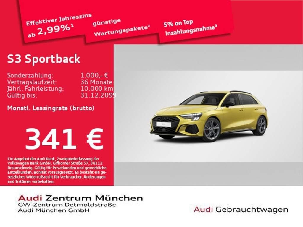 Audi S3 Sportback Quattro S-Tronic