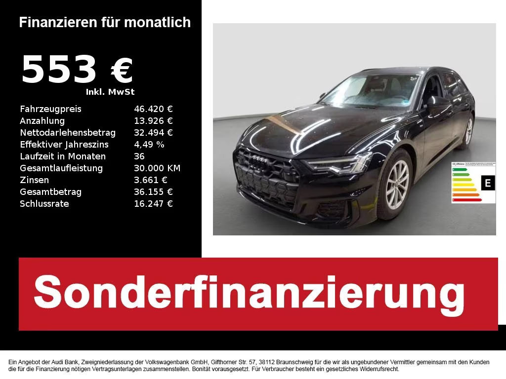 Audi A6 Avant S-Line 40 TDI