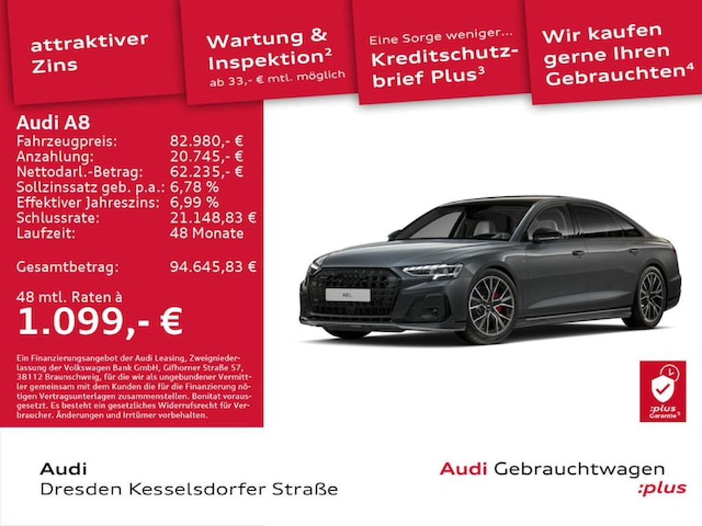 Audi A8 Quattro Lang 50 TDI