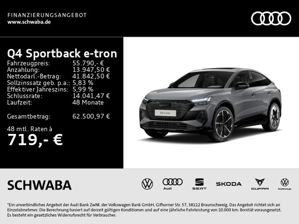 Audi Q4 e-tron Sportback Quattro