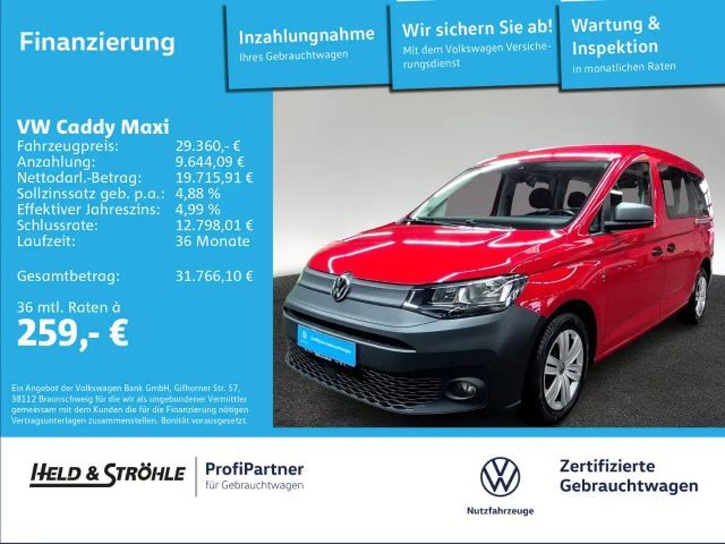 Volkswagen Caddy DSG 2.0 TDI 7-zitter