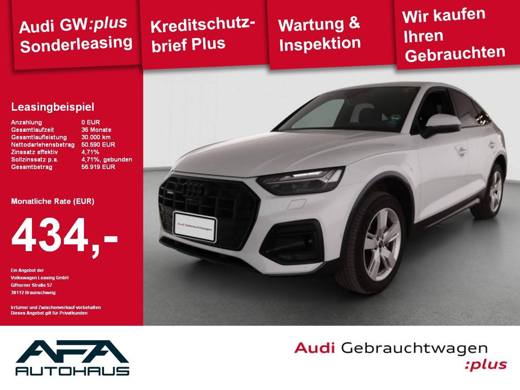 Audi Q5 Sportback Quattro 45 TFSI