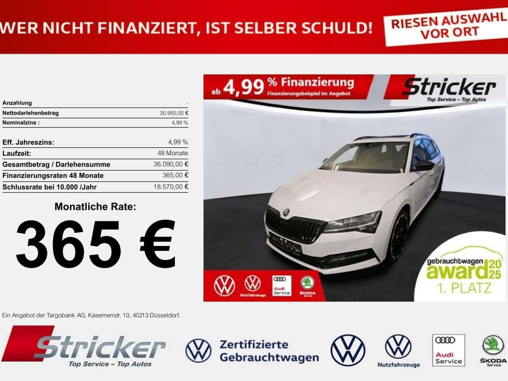 Skoda Superb Combi Sportline 2.0 TDI