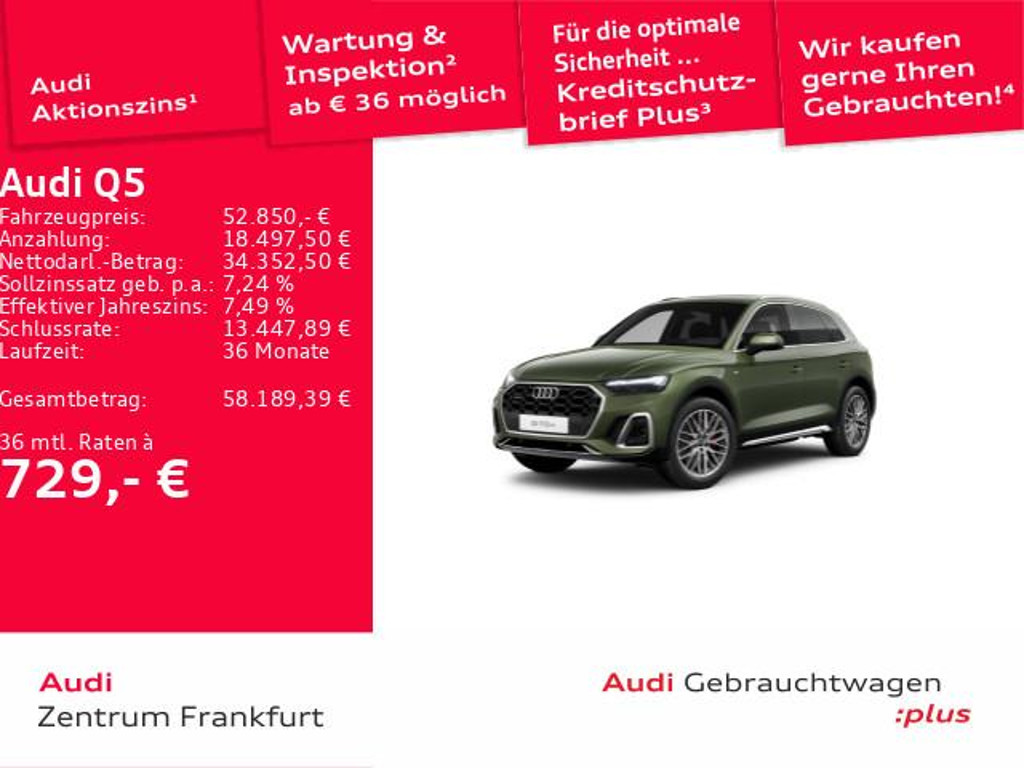 Audi Q5 Quattro S-Line S-Tronic Hybride 50 TFSI