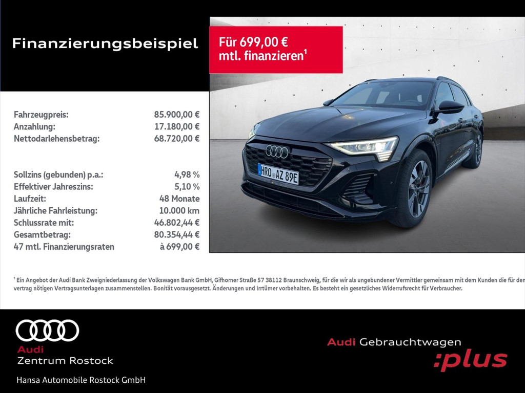 Audi Q8 e-tron Quattro S-Line 55