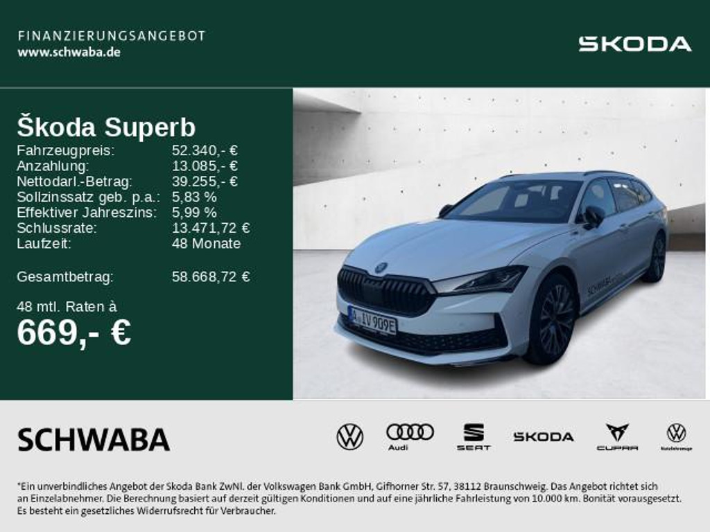 Skoda Superb Combi Sportline iV