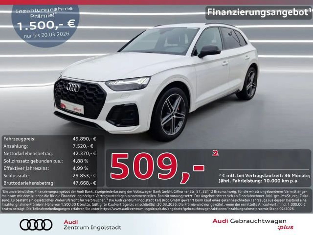 Audi SQ5 TDI MATRIX AHK ACC Optik-schwarz Kamera 20"