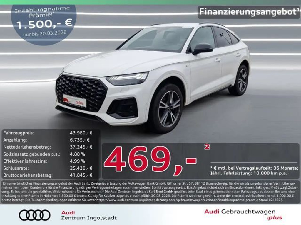 Audi Q5 Sportback Quattro S-Line Hybride 55 TFSI