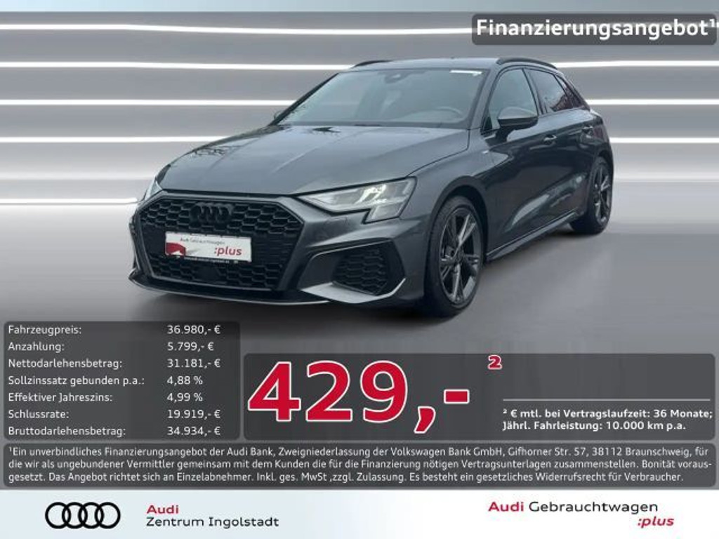 Audi A3 Sportback Sedan S-Line 35 TFSI