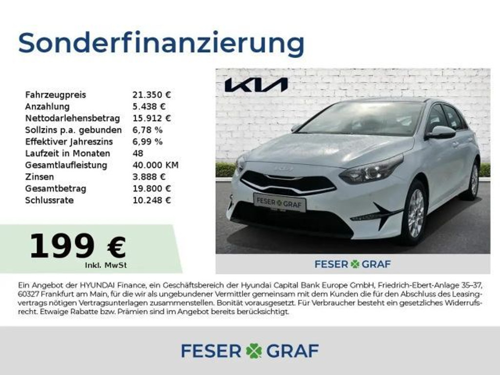 Kia Ceed 1.0T 100 ULTIMATE Navi Tempomat Sitzhzg PDC