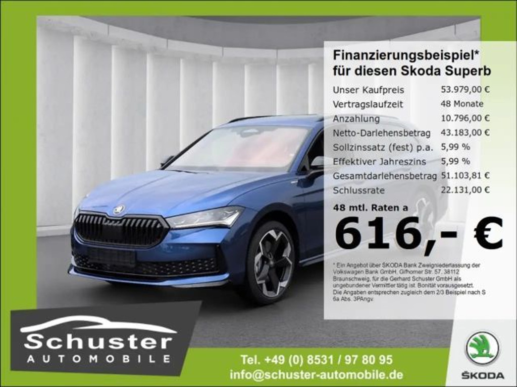 Skoda Superb Combi 4x4 Sportline