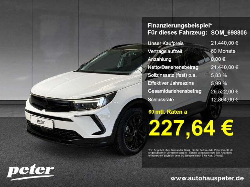 Opel Grandland X Grand Sport 1.2 Turbo Turbo GS-Line