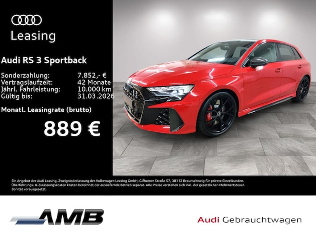Audi RS3 Sportback Quattro S-Tronic
