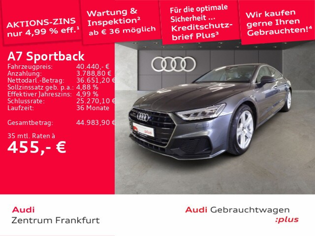 Audi A7 Sportback Quattro S-Tronic 45 TFSI
