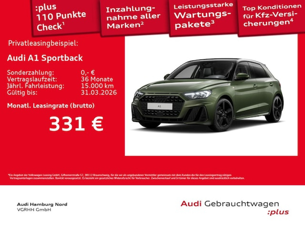 Audi A1 Sportback S-Line S-Tronic 30 TFSI