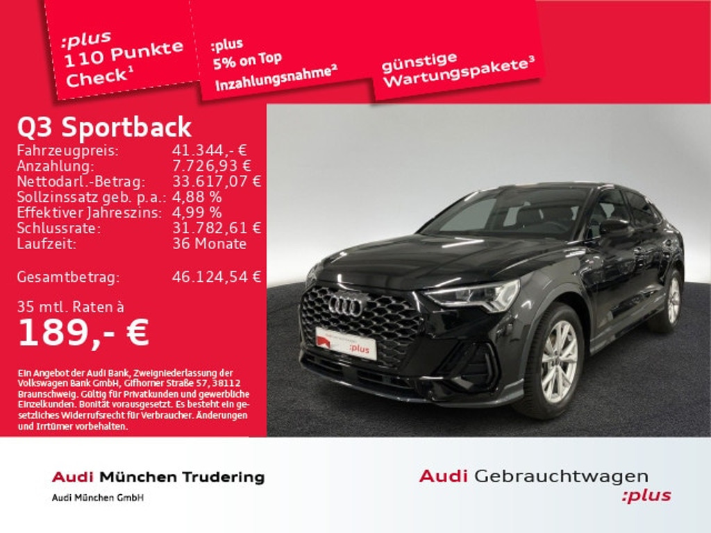 Audi Q3 Sportback S-Line S-Tronic 35 TFSI