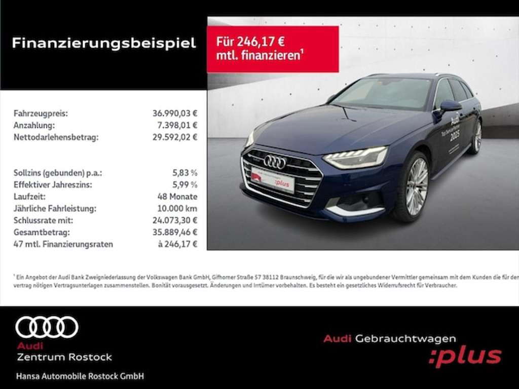 Audi A4 Avant Quattro S-Tronic 40 TFSI