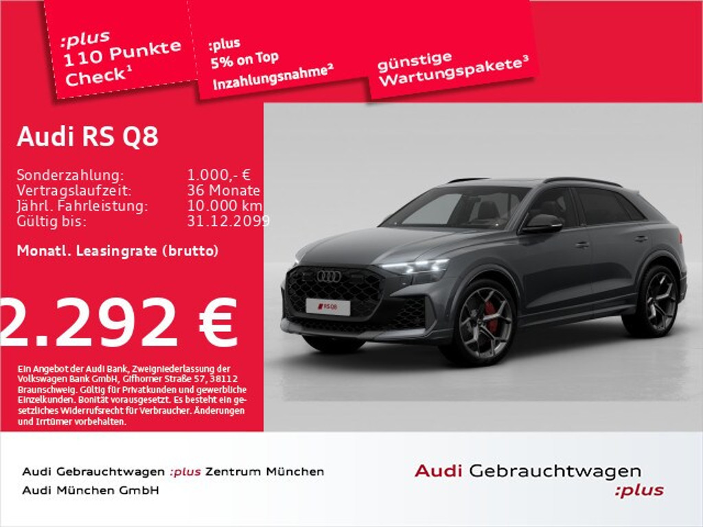 Audi RS Q8 Quattro Performance