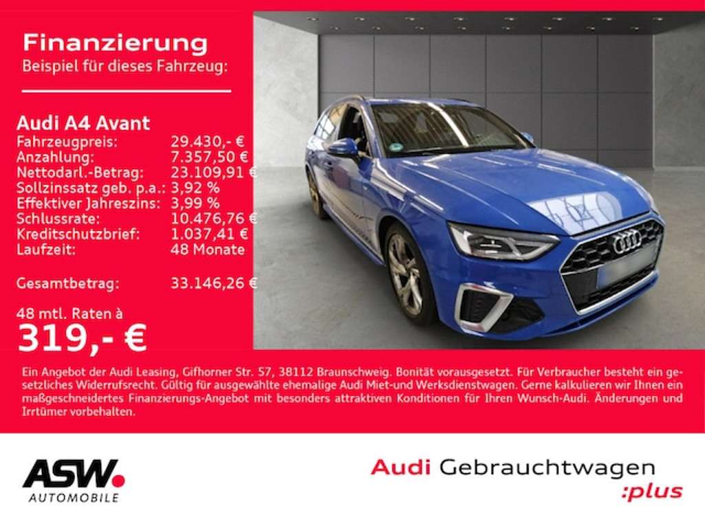 Audi A4 Avant S-Line S-Tronic 40 TDI