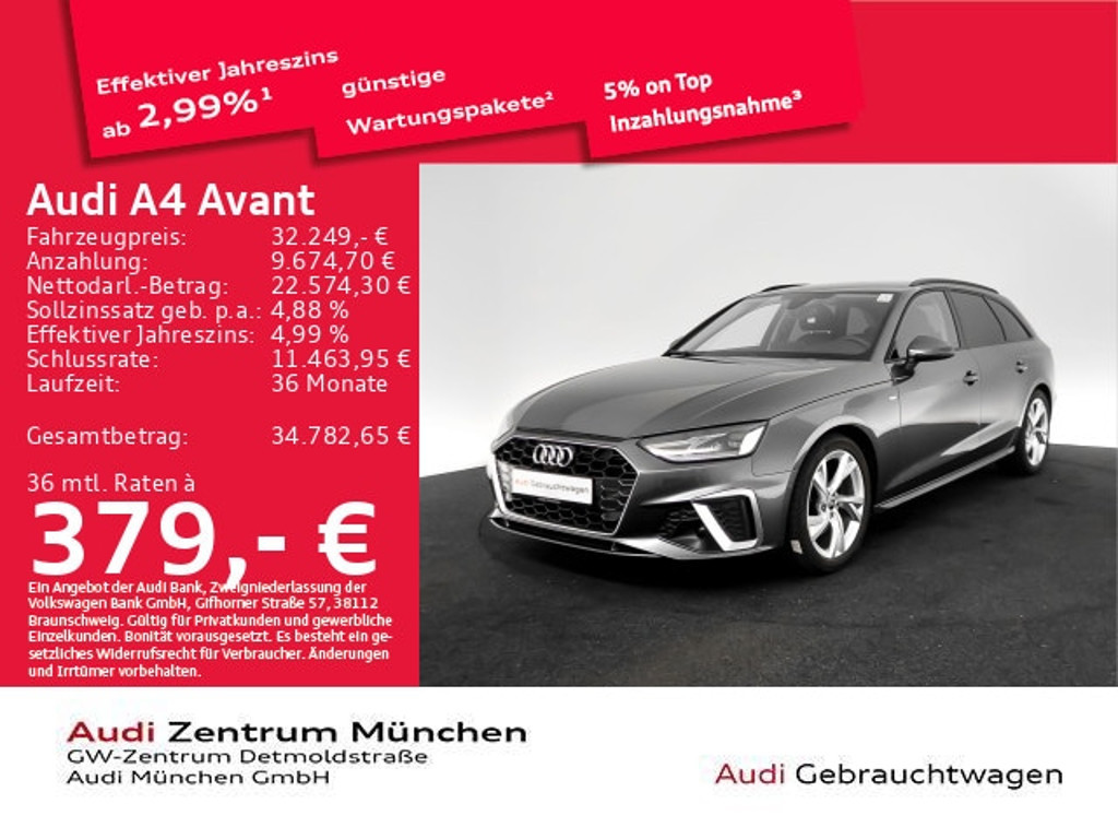Audi A4 Avant S-Line S-Tronic 35 TDI