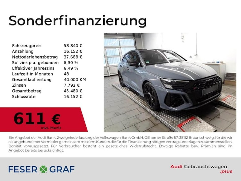 Audi RS3 Sportback Quattro S-Tronic
