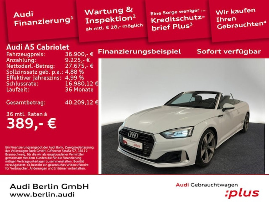 Audi A5 Cabriolet S-Tronic 35 TDI