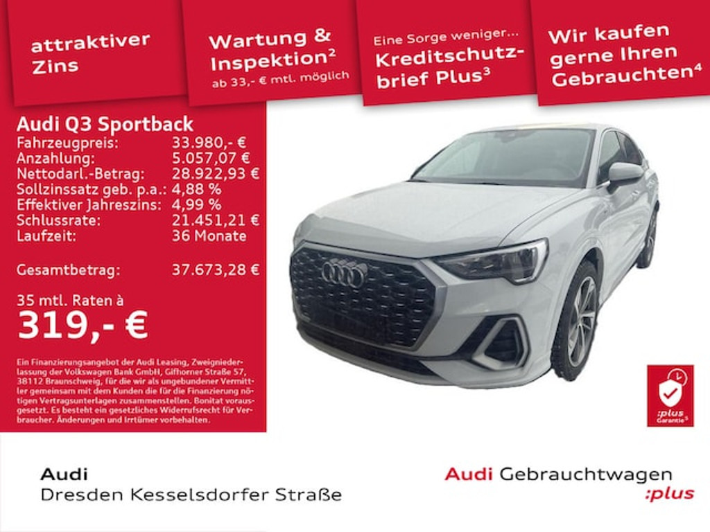Audi Q3 Sportback S-Line S-Tronic 35 TFSI