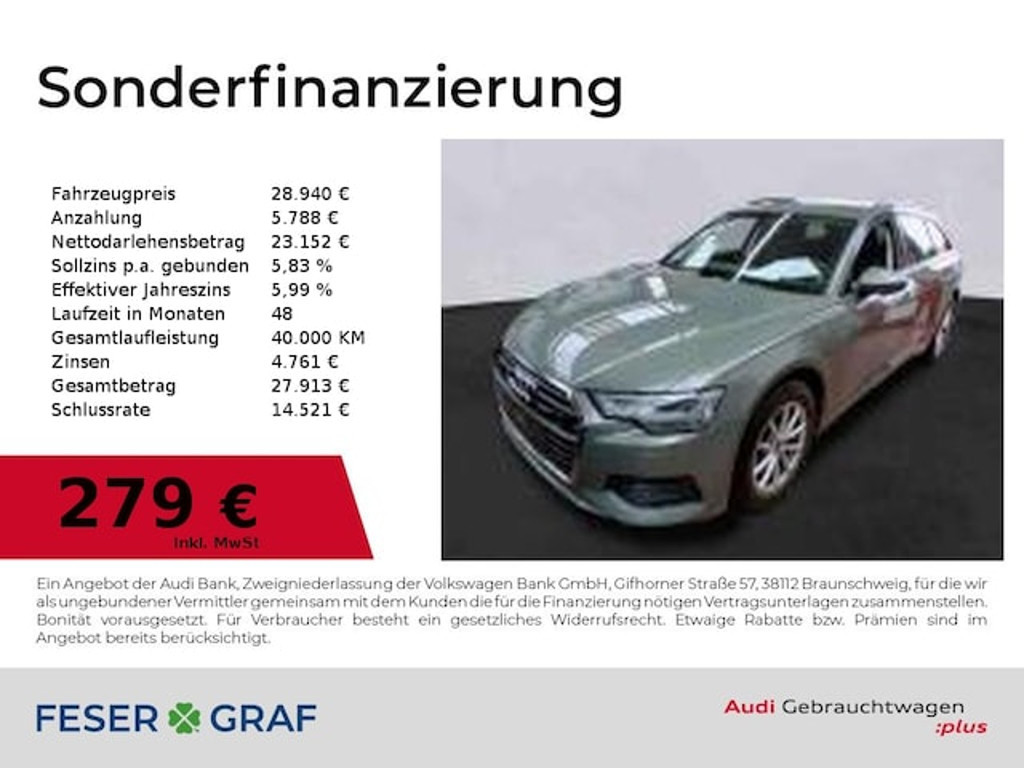 Audi A6 Avant S-Tronic 40 TDI