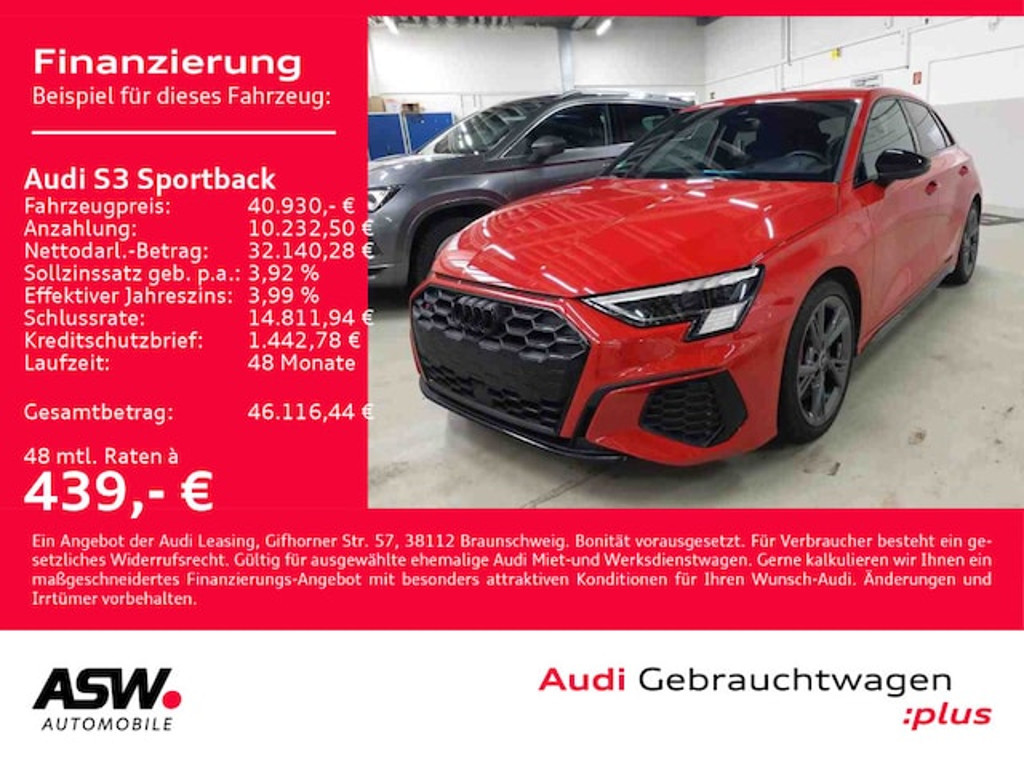 Audi S3 Sportback Quattro S-Tronic