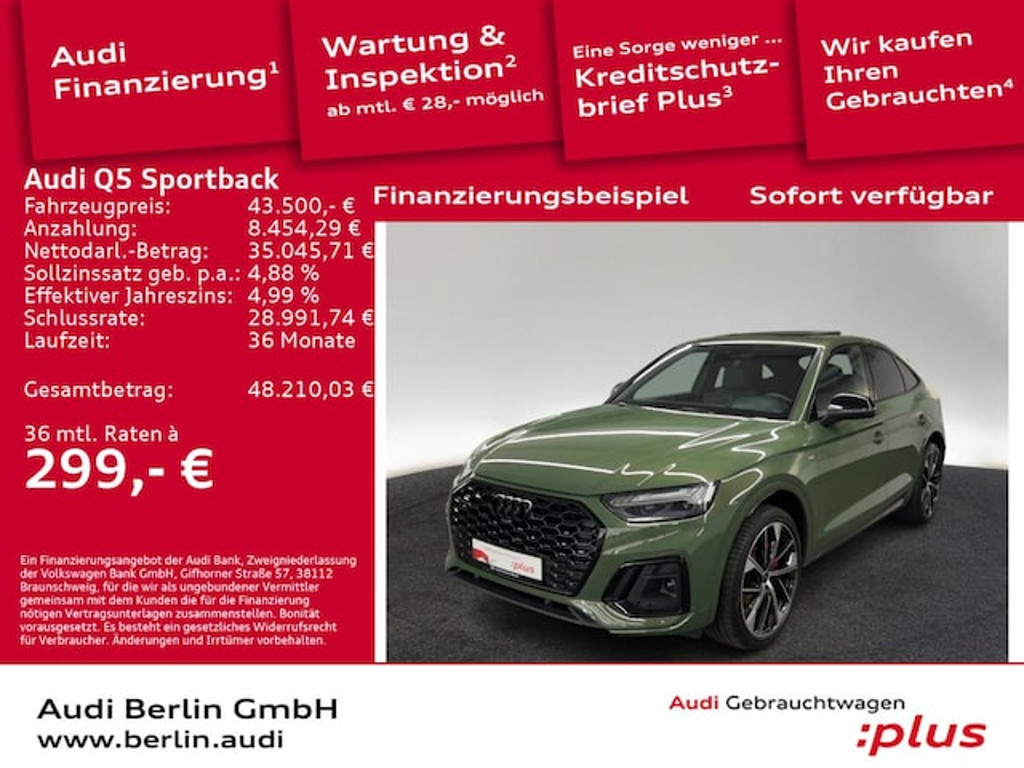 Audi Q5 Sportback Quattro S-Tronic 45 TFSI