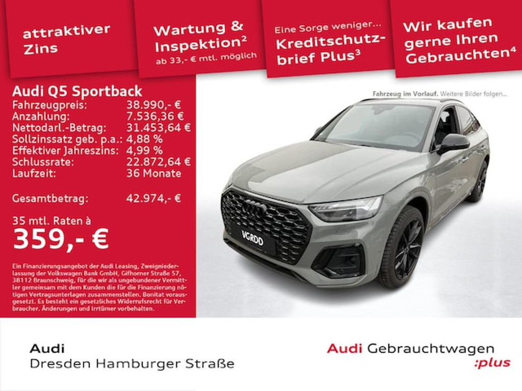 Audi Q5 Sportback Quattro S-Tronic Hybride 50 TFSI