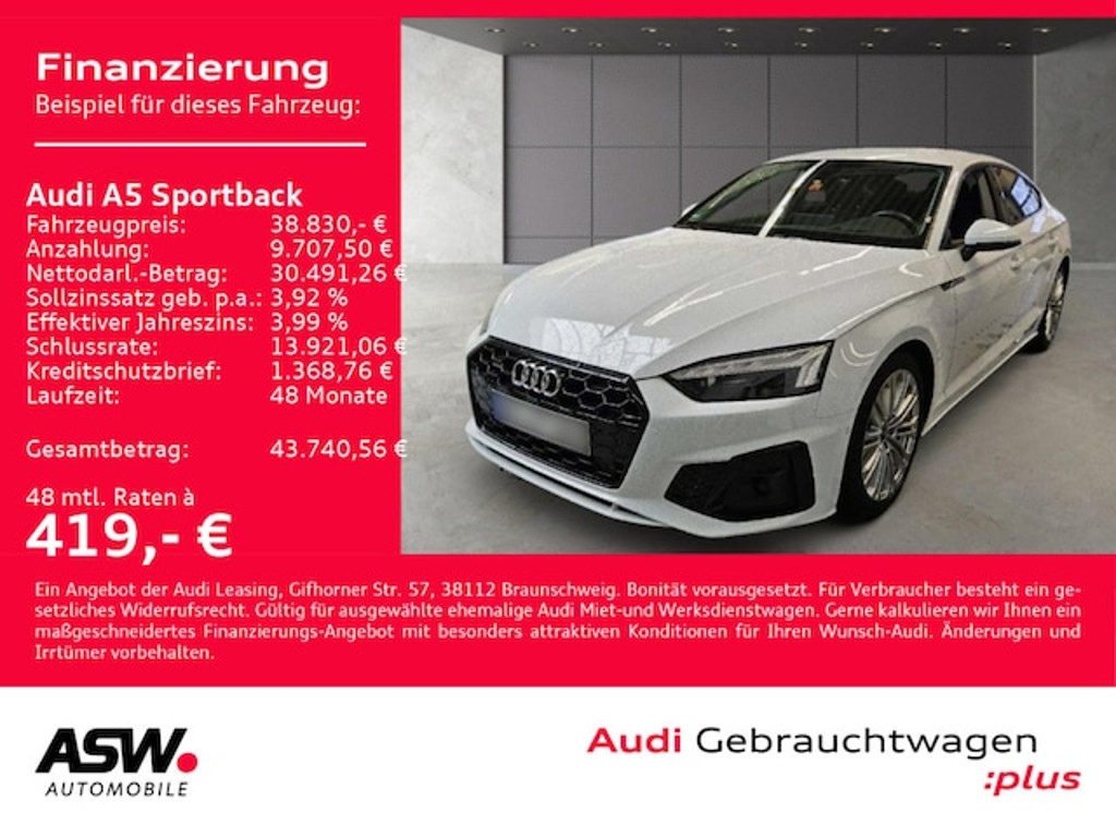 Audi A5 Sportback Quattro Business S-Line 50 TDI