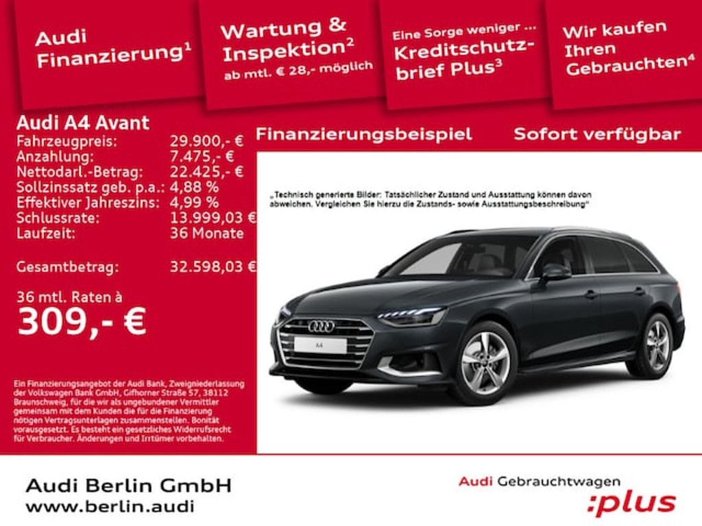 Audi A4 Avant S-Tronic 35 TFSI