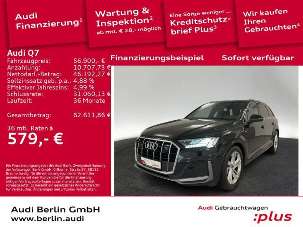 Audi Q7 Quattro S-Line 45 TDI