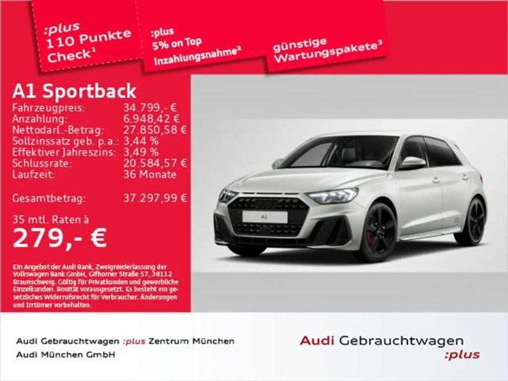 Audi A1 S-Line S-Tronic 40 TFSI