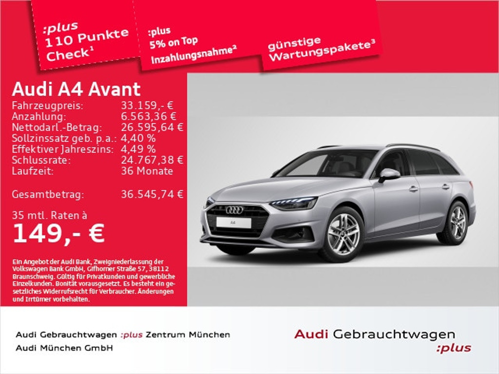 Audi A4 Avant S-Tronic 35 TFSI