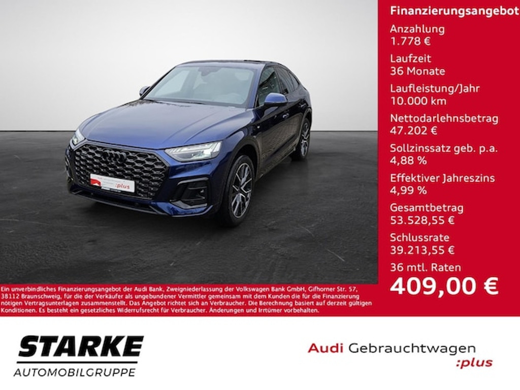 Audi Q5 Sportback Quattro S-Tronic 40 TDI