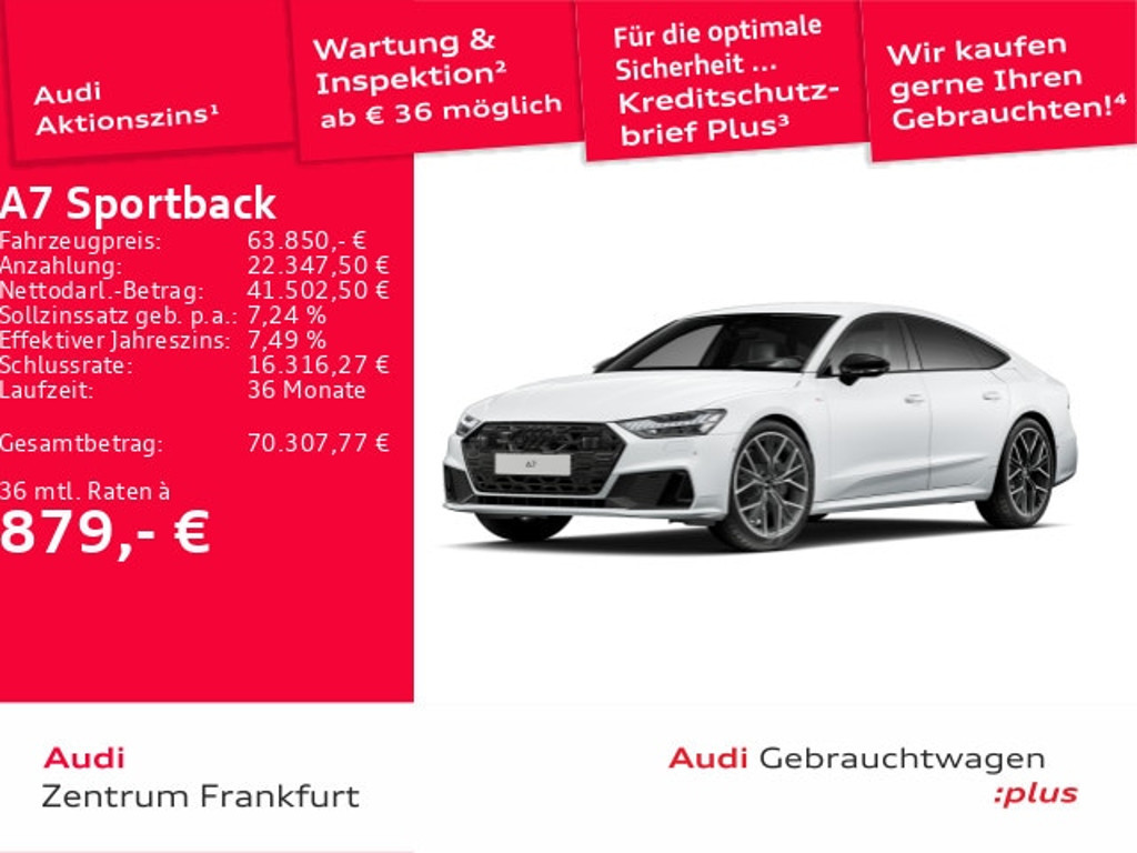 Audi A7 Sportback Quattro S-Tronic Hybride 50 TFSI