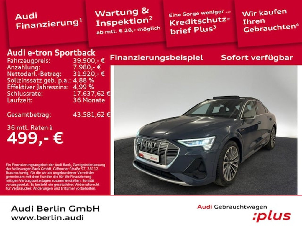 Audi e-tron Sportback Quattro 55