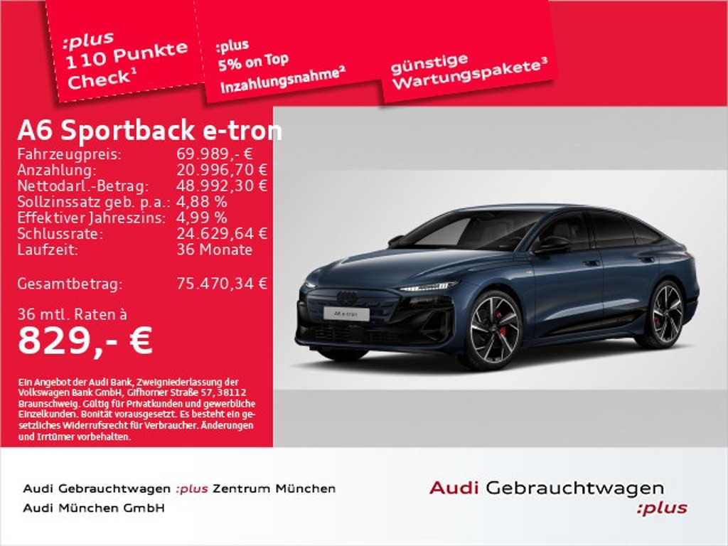 Audi A6 e-tron Sportback Performance
