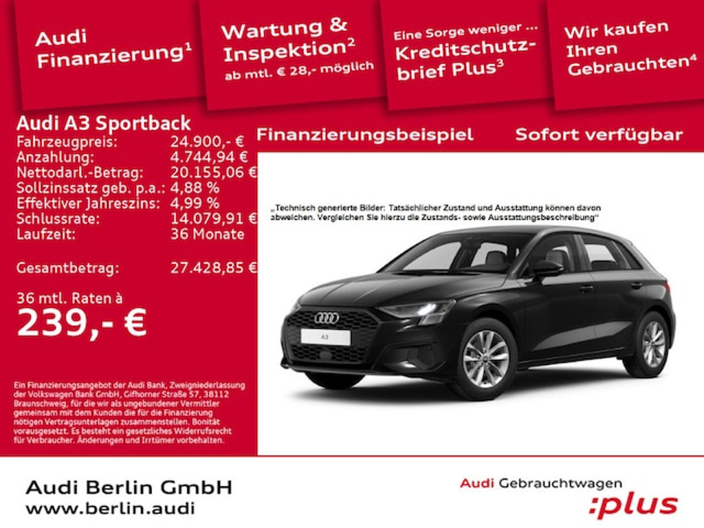 Audi A3 Sportback S-Tronic 30 TFSI
