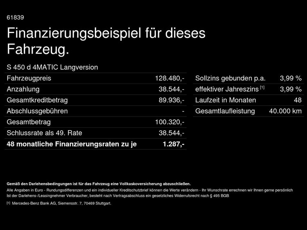 Mercedes-Benz S-Klasse