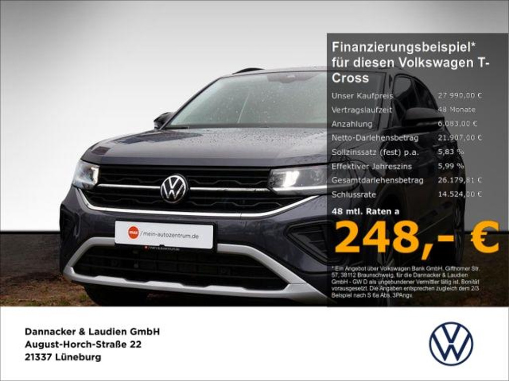 Volkswagen T-Cross GOAL 1.0 l TSI OPF 70 kW (95 PS) 5-Gang