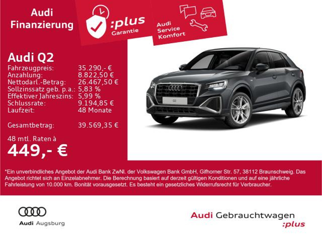 Audi Q2 S-Line S-Tronic 35 TFSI