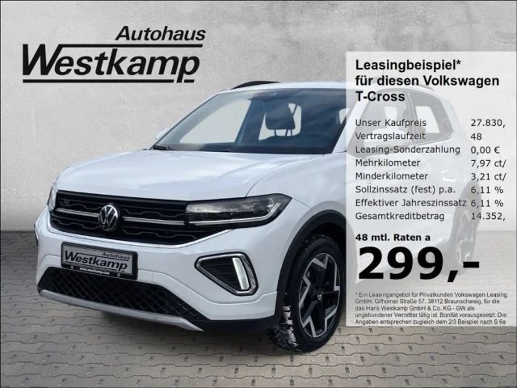Volkswagen T-Cross DSG R-Line 1.0 TSI