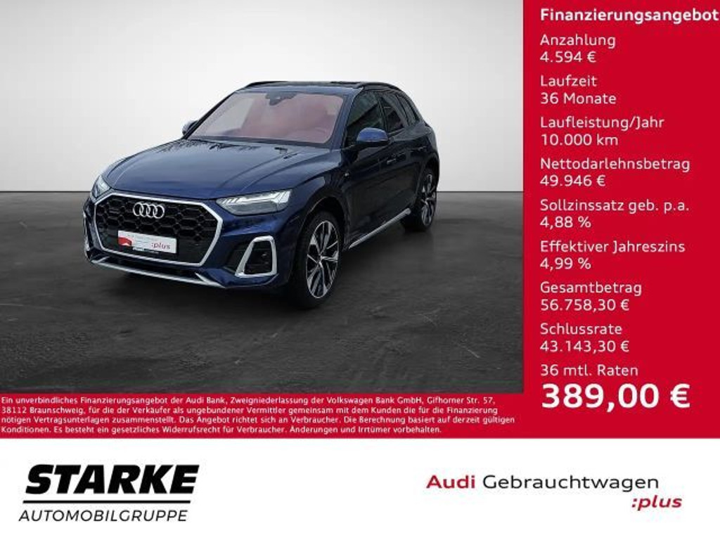 Audi Q5 Quattro S-Line S-Tronic 40 TDI