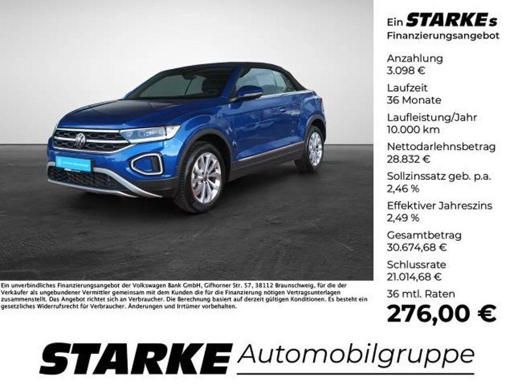 Volkswagen T-Roc Style Cabriolet 1.5 TSI