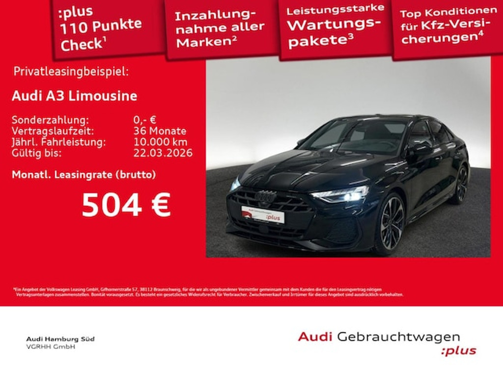 Audi A3 Sedan S-Line S-Tronic