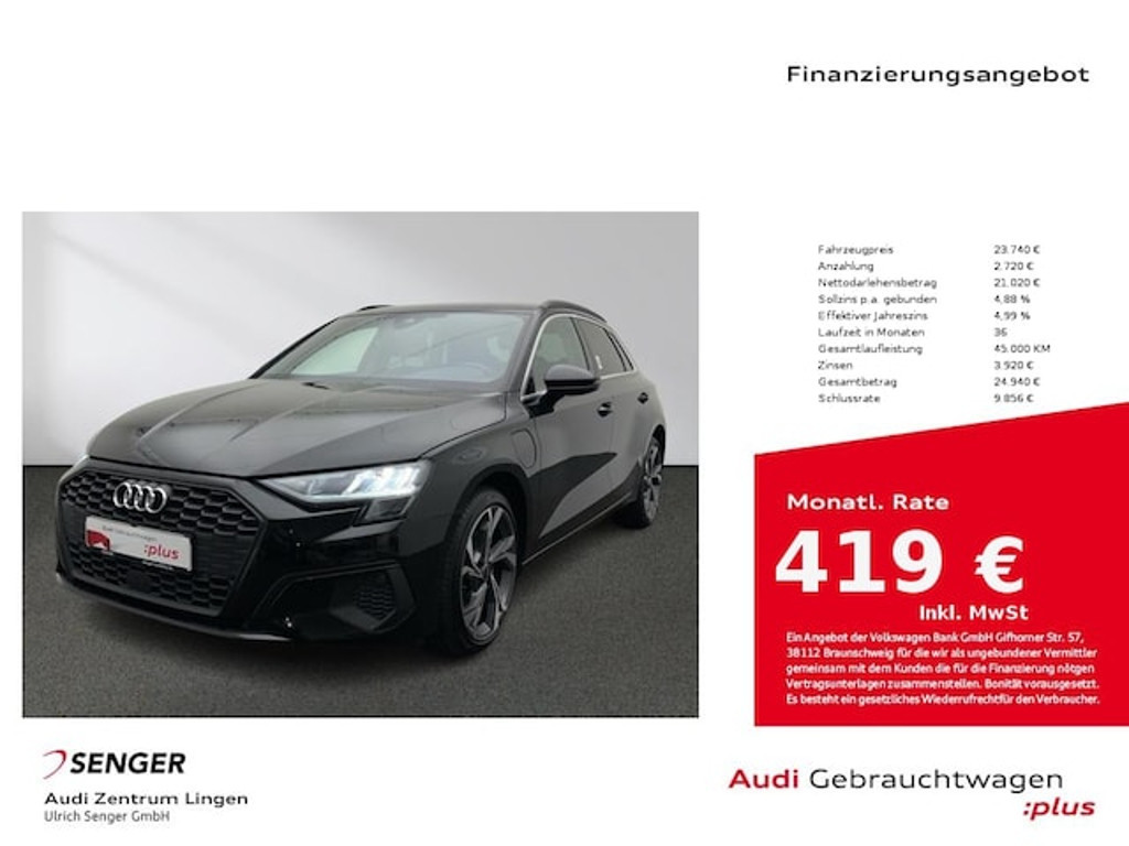 Audi A3 Sportback S-Tronic Hybride 40 TFSI